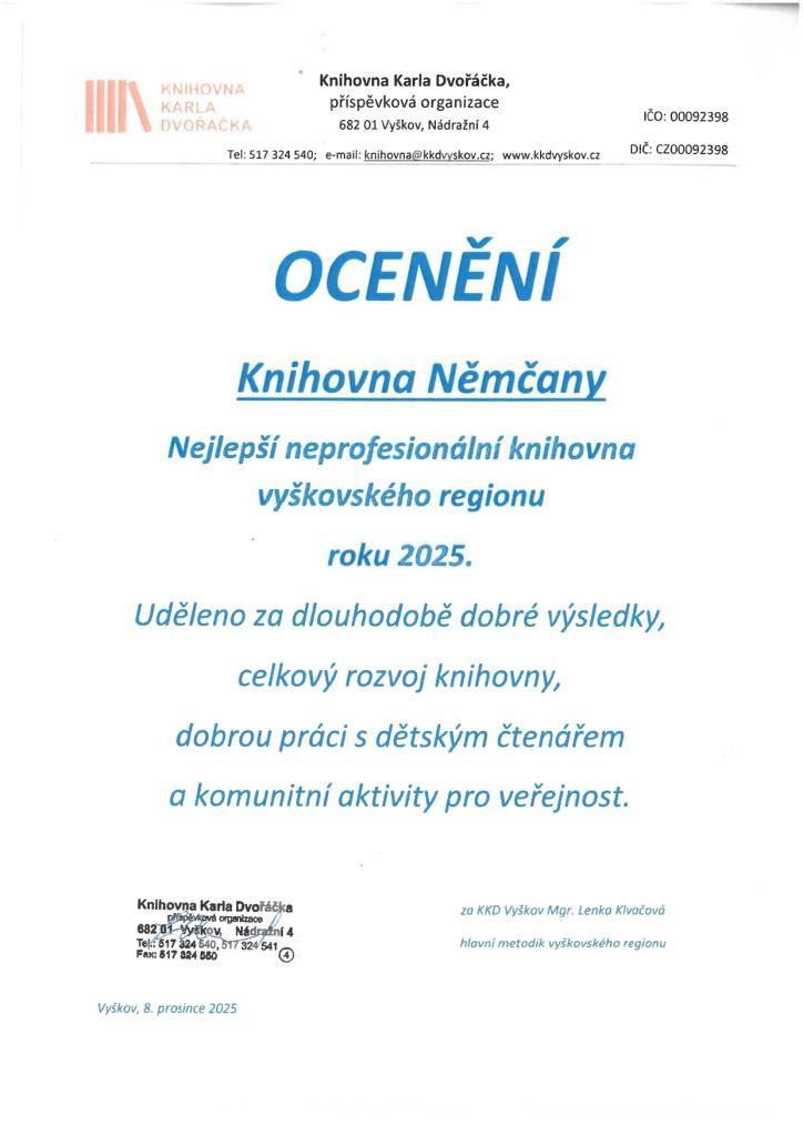 Ocenění 2025