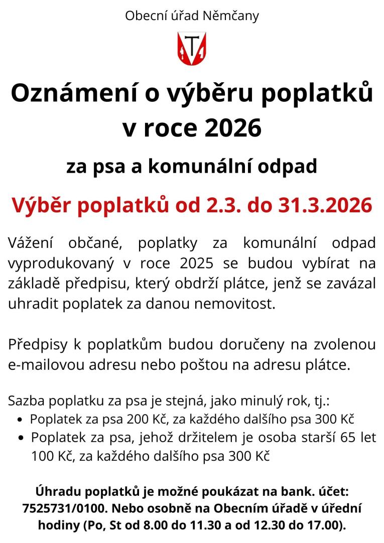 oznámení