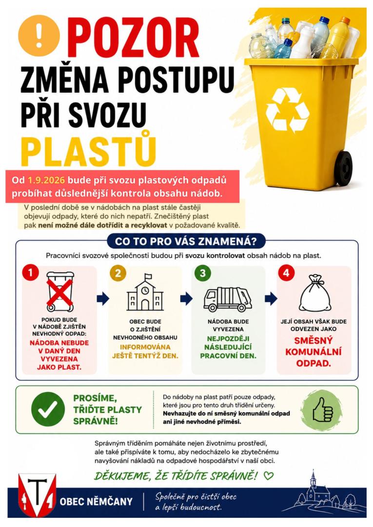 Důraz na správné vytřídění plastového odpadu Důraz na správné vytřídění plastového odpadu